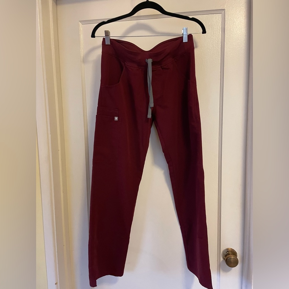 Figs, Kade Cargo, Burgundy, small petite